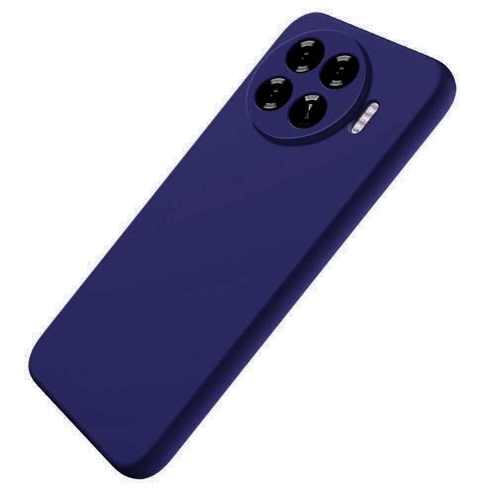 Чохол Silicone Full Camera для Tecno Spark 20 Pro Plus (KJ7) темно-синя-0